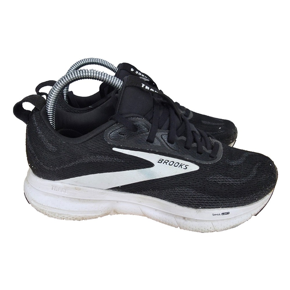 Brooks Trace 4 Running Shoes Womens 7.5 D Black Sneakers Trainers 1204411D090